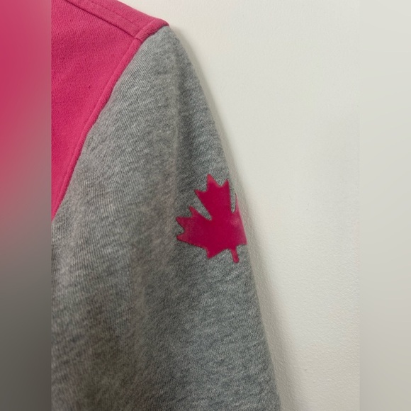 Roots Sweater Varsity Jacket Pink Grey Large (9-10 years) - Picture 4 of 10